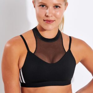 Adidas All Me 3-Stripes Mesh Sports Bra