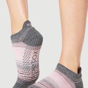 ToeSox Low Rise Full Toe Women's Yoga Socks Striped