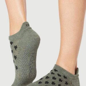 ToeSox Low Rise Full Toe Women's Yoga Socks Spotted
