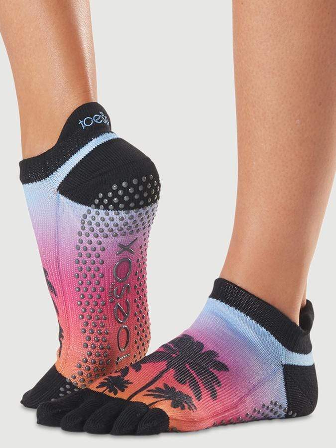 ToeSox Low Rise Full Toe Women's Yoga Socks Palm Trees - Myathleisure