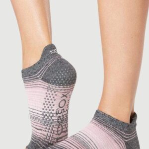 ToeSox Low Rise Half Toe Women's Yoga Socks Two-Tone
