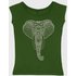 Yoga Studio Natural Organic Leaf Elephant Green T-Shirt - Image 2