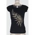 Yoga Studio Natural Organic Women's Black T-Shirt - Image 2