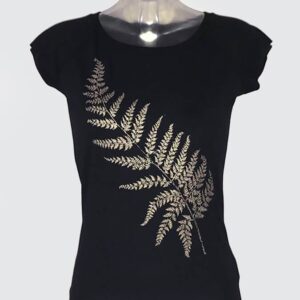 Yoga Studio Natural Organic Women's Black T-Shirt