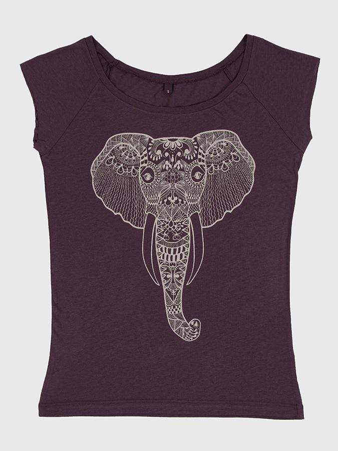 Yoga Studio Natural Organic Aubergine T-Shirt