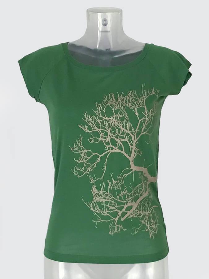 Yoga Studio Natural Organic Leaf Green Women's  T-Shirt