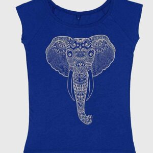 Yoga Studio Natural Organic Royal Blue T-Shirt