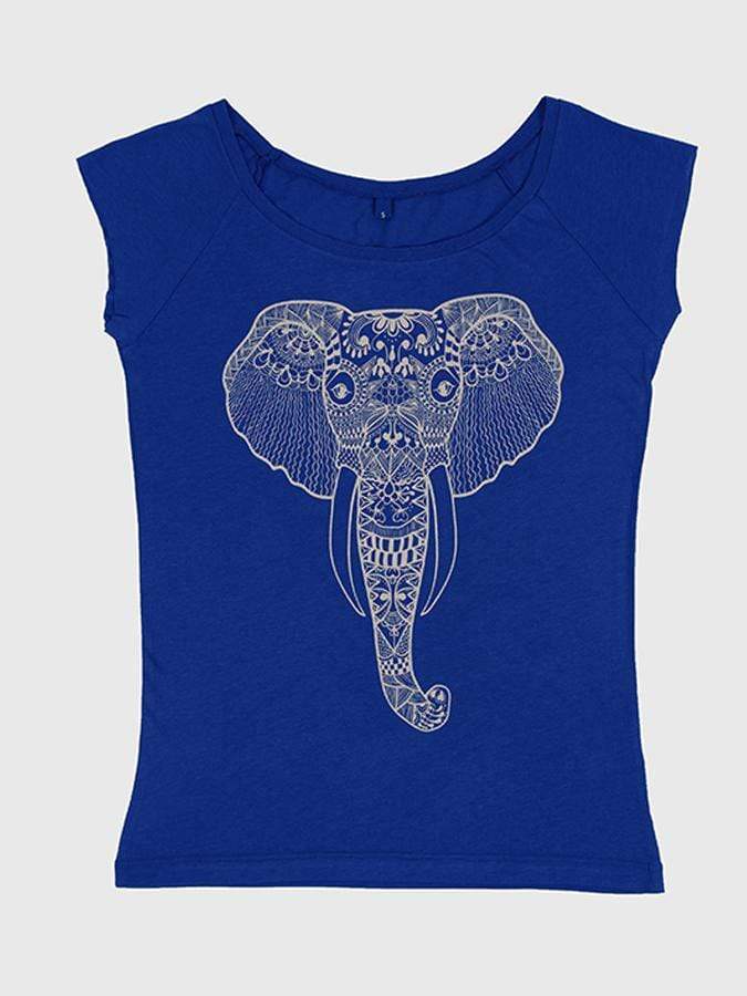 Yoga Studio Natural Organic Royal Blue T-Shirt